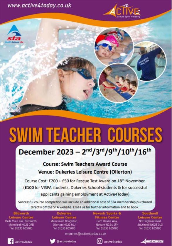 Swim Teachers Course DLC Dec 23